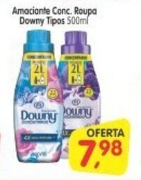 Cercadão Amaciante Conc. Roupa Downy Tipos 500ml oferta