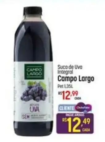 Muffato Suco de Uva Integral Campo Largo 1.35L oferta