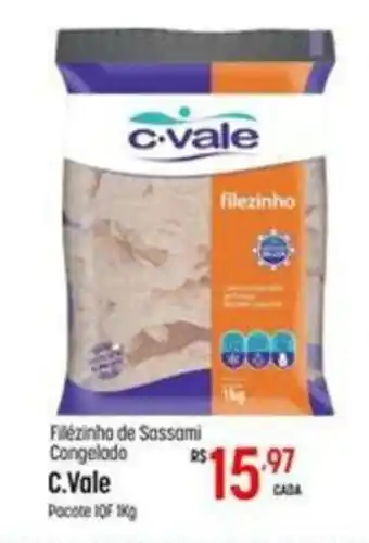 Muffato Filézinho de Sassami Congelado C.Vale pacote 1kg oferta