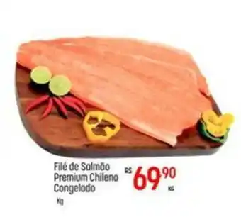 Muffato Filé de Salmão Premium Chileno Congelado kg oferta