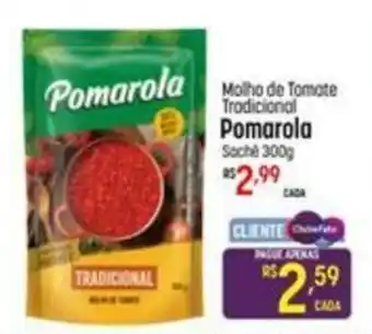 Molho de Tomate Tradicional Pomarola Sache 300g