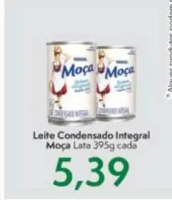 Leite Condensado Integral Moça Lata 395g