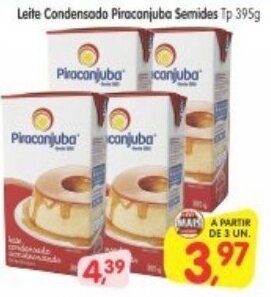 Cercadão Leite Condensado Piracanjuba Semides tp 395g oferta
