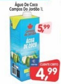 Cercadão Agua de Coco Campos do Jordao 1L oferta