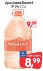 Cercadão Agua Mineral Bonafont S/gas 6.25L oferta
