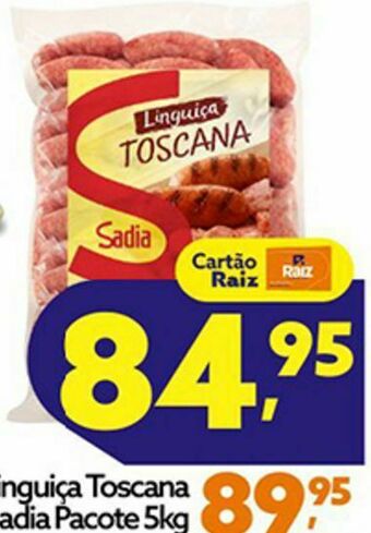 Raiz Superatacado Linguiça toscana sadia 5kg oferta