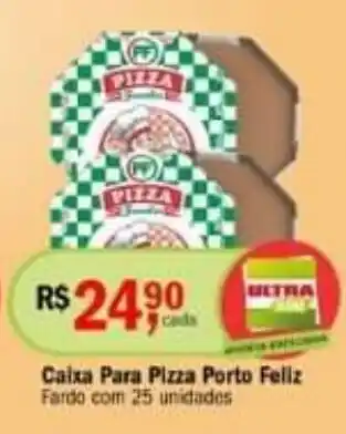 Caixa Para Pizza Porto Feliz Fardo com 25 unidades