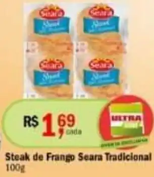 Ultrabox Steak de Frango Seara Tradicional 100g oferta