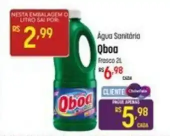 Muffato Água Sanitaria Qboa frasco 2L oferta
