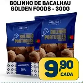 Dom Atacadista BOLINHO DE BACALHAU GOLDEN FOODS - 300G oferta