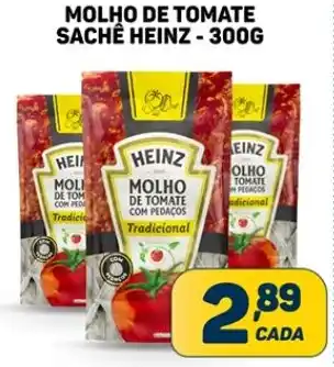 Dom Atacadista MOLHO DE TOMATE SACHÊ HEINZ-300G oferta