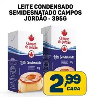 Dom Atacadista LEITE CONDENSADO SEMIDESNATADO CAMPOS JORDÃO - 395G oferta
