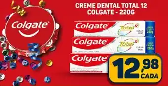 Dom Atacadista CREME DENTAL TOTAL 12 COLGATE-220G oferta
