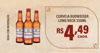 Empório Bahamas CERVEJA BUDWEISER LONG NECK 330ML oferta
