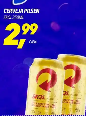 Frangolândia CERVEJA PILSEN SKOL 350ML oferta