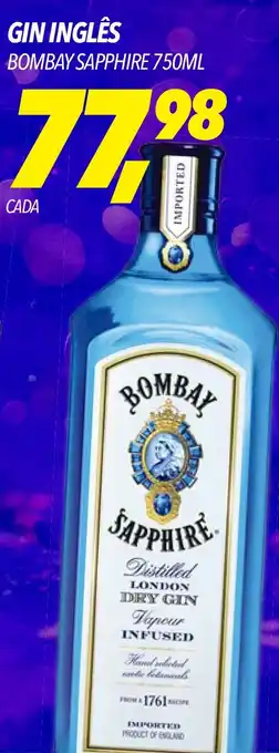 Frangolândia GIN INGLÊS TANQUERAY 750ML oferta