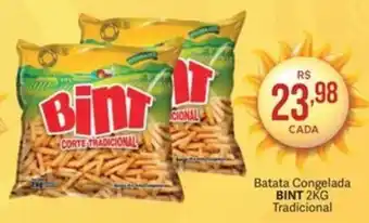 Rede Mais Supermercados Batata Congelada BINT 2KG Tradicional oferta