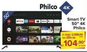 Carrefour Smart TV 50" 4K Philco oferta