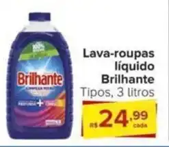 Carrefour Lava-roupas líquido Brilhante Tipos, 3 litros oferta