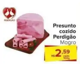 Carrefour Presunto cozido Perdigão Magro oferta