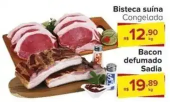 Carrefour Bisteca suína Congelada oferta