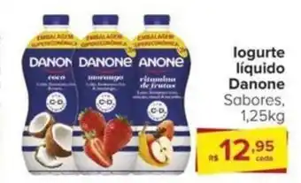 Carrefour logurte líquido Danone Sabores, 1.25KG oferta