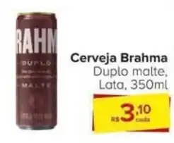 Carrefour Cerveja Brahma Duplo malte, Lata, 350ml oferta