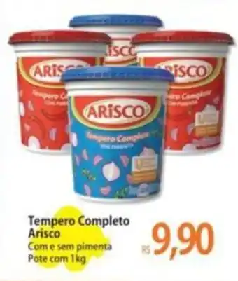 Atacadão Tempero Completo Arisco Com e sem pimenta Pote com 1kg oferta