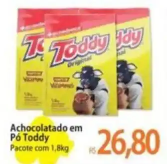 Atacadão Achocolatado em Pó Toddy Pacote com 1,8kg oferta