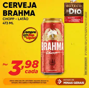 Dia CERVEJA BRAHMA CHOPP - LATÃO 473ml oferta