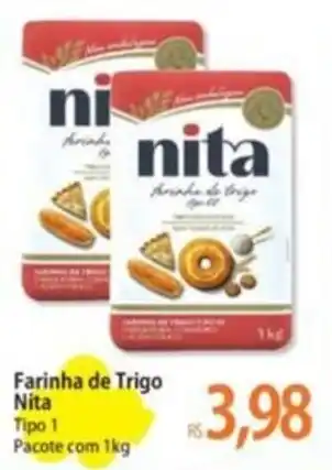 Atacadão Farinha de Trigo Nita Tipo 1 Pacote com 1kg oferta
