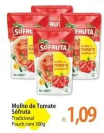 Atacadão Molho de Tomate Sófruta Tradicional Pouch com 300g oferta
