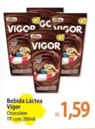 Atacadão Bebida Láctea Vigor Chocolate TP com 200ml oferta