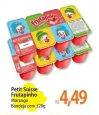 Atacadão Petit Suisse Frutapinho Morango Bandeja com 320g oferta