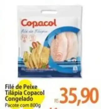 Atacadão Filé de Peixe Tilápia Copacol Congelado Pacote com 800g oferta