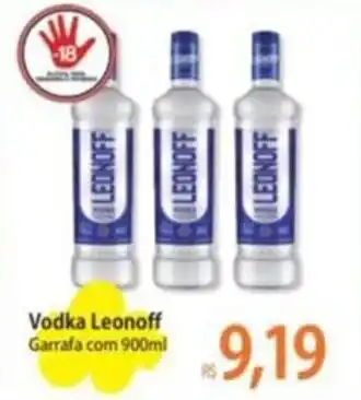 Atacadão Vodka Leonoff Garrafa com 900ml oferta