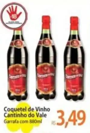 Atacadão Coquetel de Vinho Cantinho do Vale Garrafa com 880ml oferta