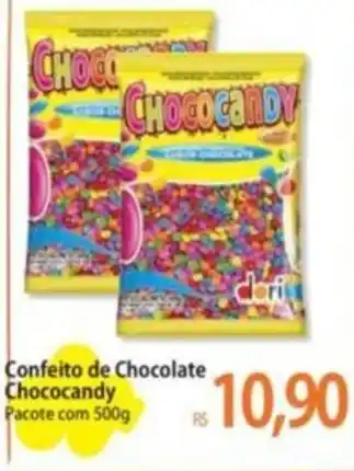 Confeito de Chocolate Chococandy Pacote com 500g