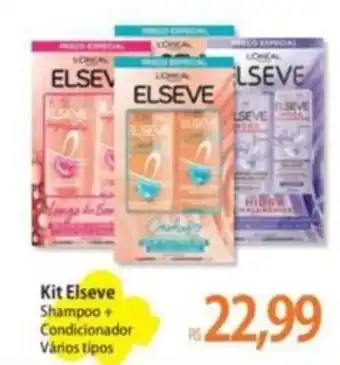 Atacadão Kit Elseve Shampoo + Condicionador Vários tipos oferta