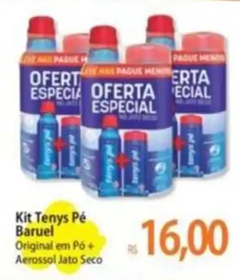 Atacadão Kit Tenys Pé Baruel Original em Pó + Aerossol Jato Seco oferta