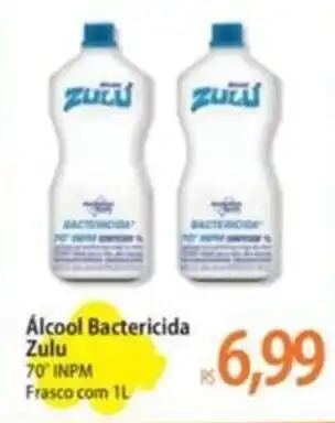 Atacadão Álcool Bactericida Zulu 70' INPM Frasco com 1L oferta