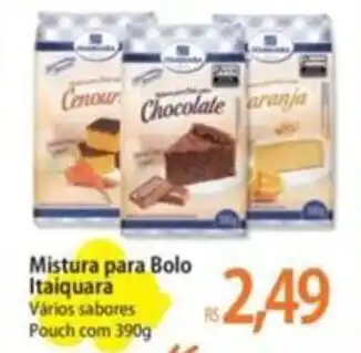 Atacadão Mistura para Bolo Itaiquara Vários sabores Pouch com 390g oferta