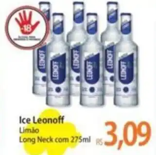 Atacadão Ice Leonoff Limão Long Neck com 275ml oferta