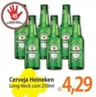 Atacadão Cerveja Heineken Long Neck com 250ml oferta