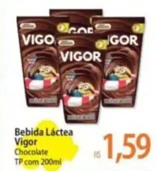 Atacadão Bebida Láctea Vigor Chocolate TP com 200ml oferta