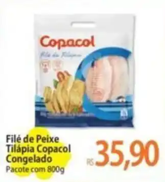 Atacadão Filé de Peixe Tilápia Copacol Congelado Pacote com 800g oferta