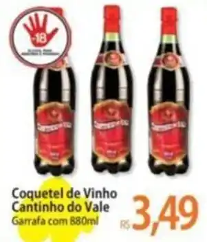 Coquetel de Vinho Cantinho do Vale Garrafa com 880ml