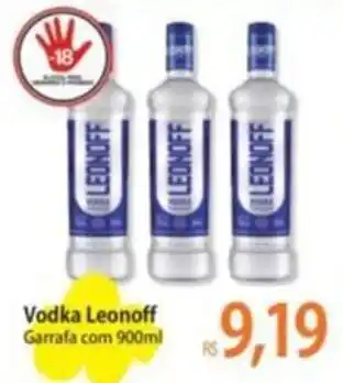 Atacadão Vodka Leonoff Garrafa com 900ml oferta