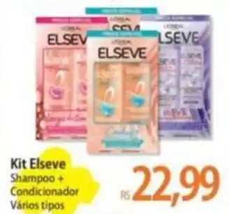 Atacadão Kit Elseve Shampoo + Condicionador Vários tipos oferta