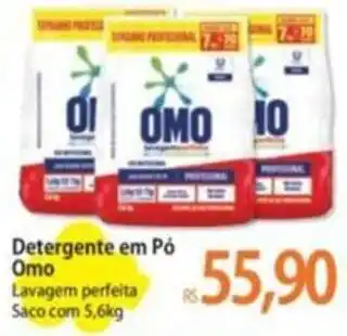 Atacadão Detergente em Pó Omo Lavagem perfeita Saco com 5,6kg oferta